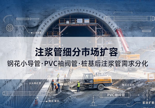 德惠注浆管细分市场扩容，隧道钢花小导管、PVC 袖阀管、桩基后注浆管需求分化